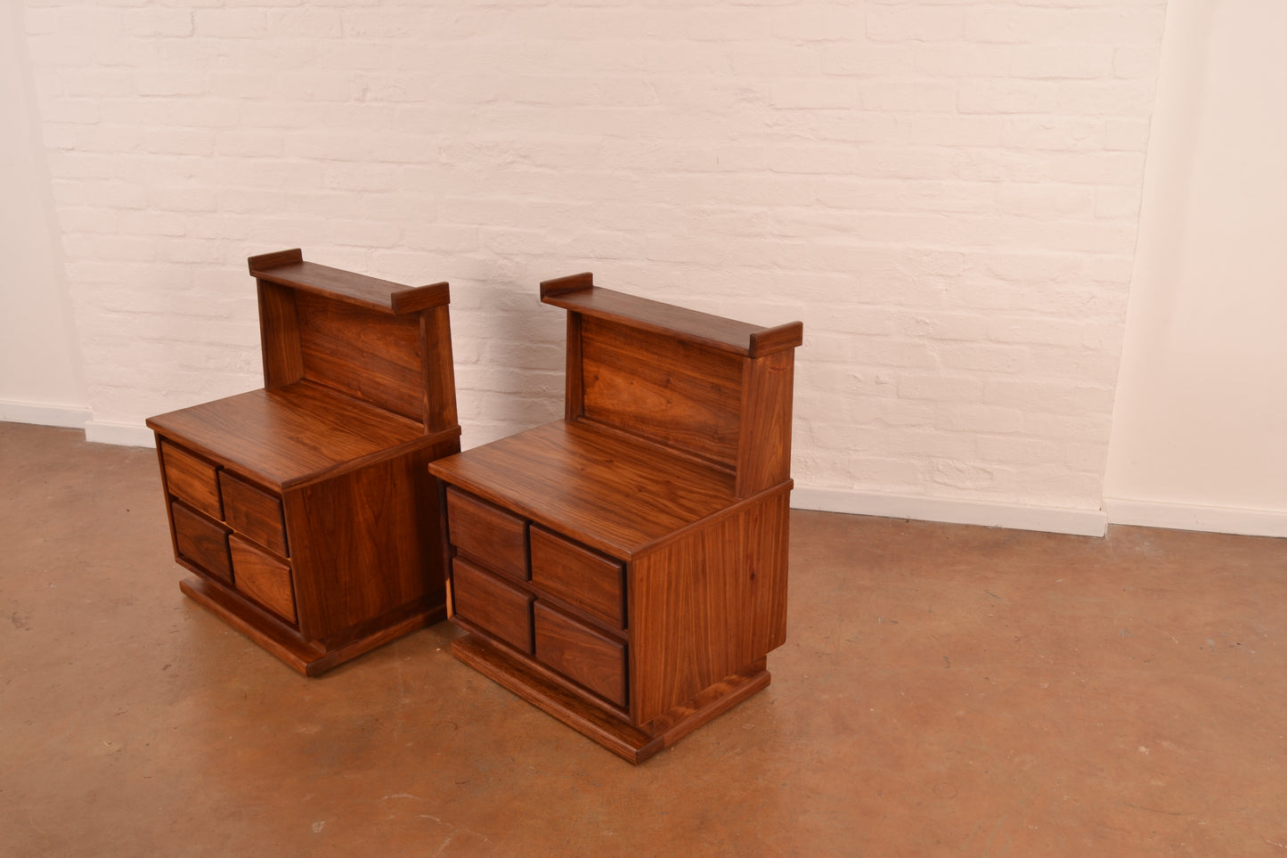 Pair of 70’s Style Bedside Cabinets