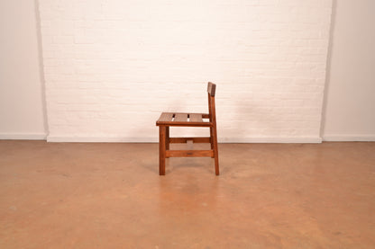 Set of 6 x Vintage Solid Kiaat MCM Dining Chairs by DS Vorster & Co
