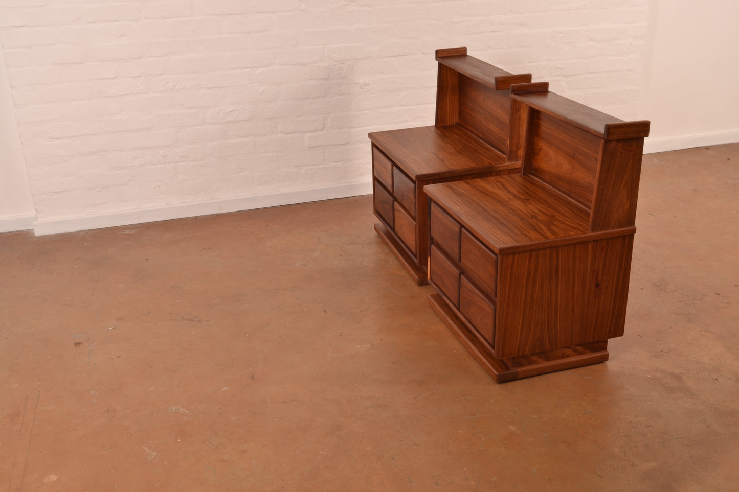 Pair of 70’s Style Bedside Cabinets