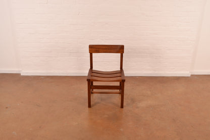 Set of 4 x Mid Century Modern Dining Chairs in Solid Kiaat