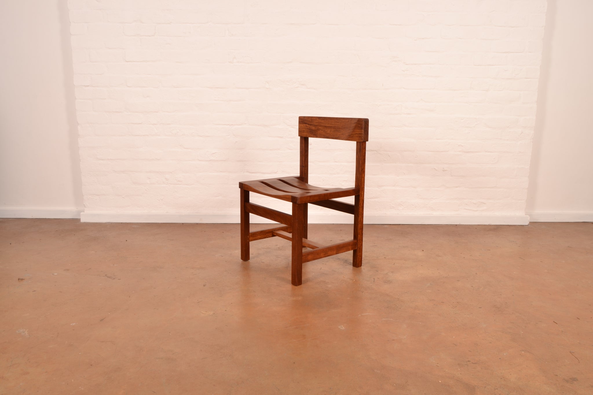 Set of 4 x Mid Century Modern Dining Chairs in Solid Kiaat