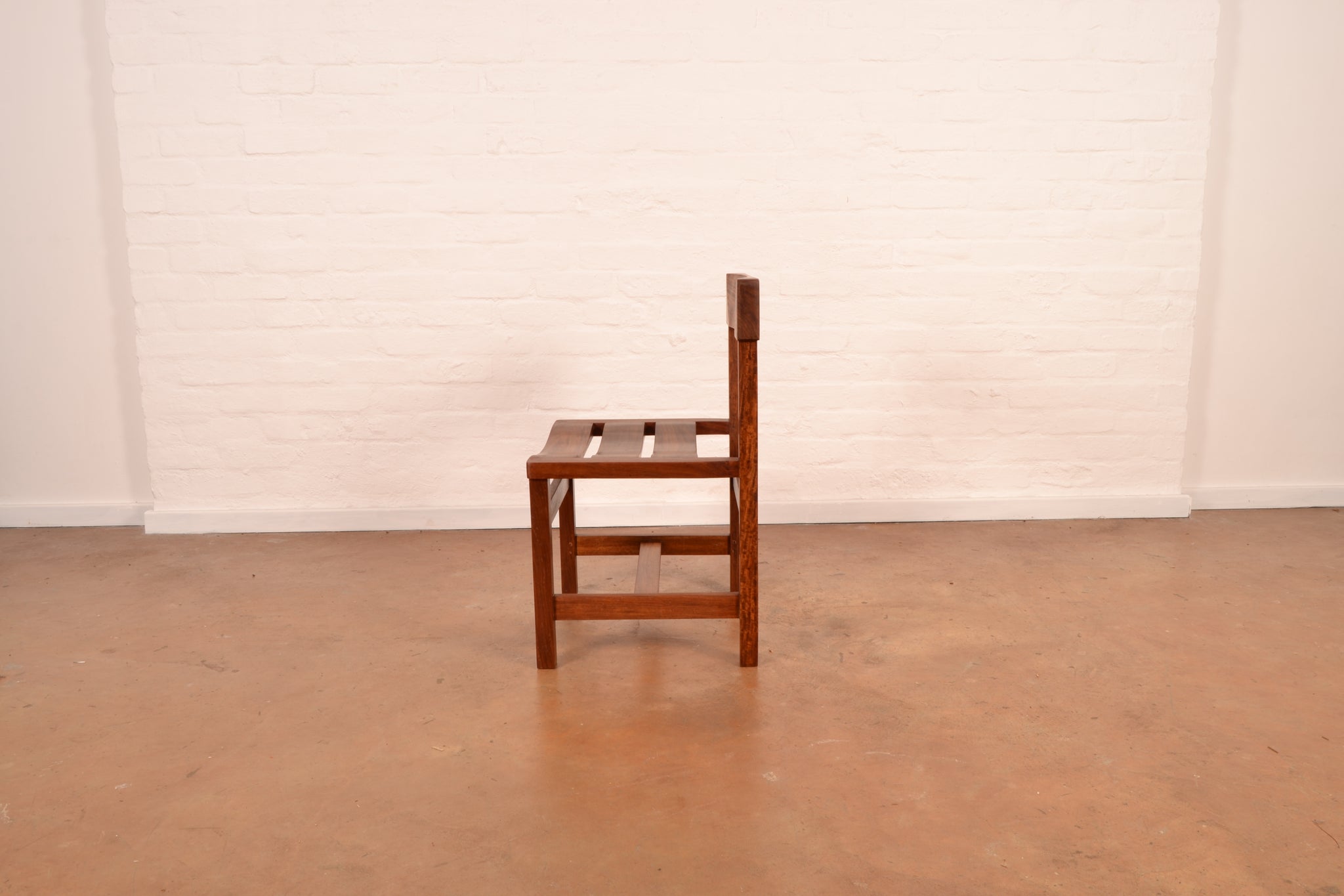 Set of 4 x Mid Century Modern Dining Chairs in Solid Kiaat