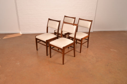 Set of 4 x Vintage MCM Dining chairs in Imbuia by DS Vorster & Co