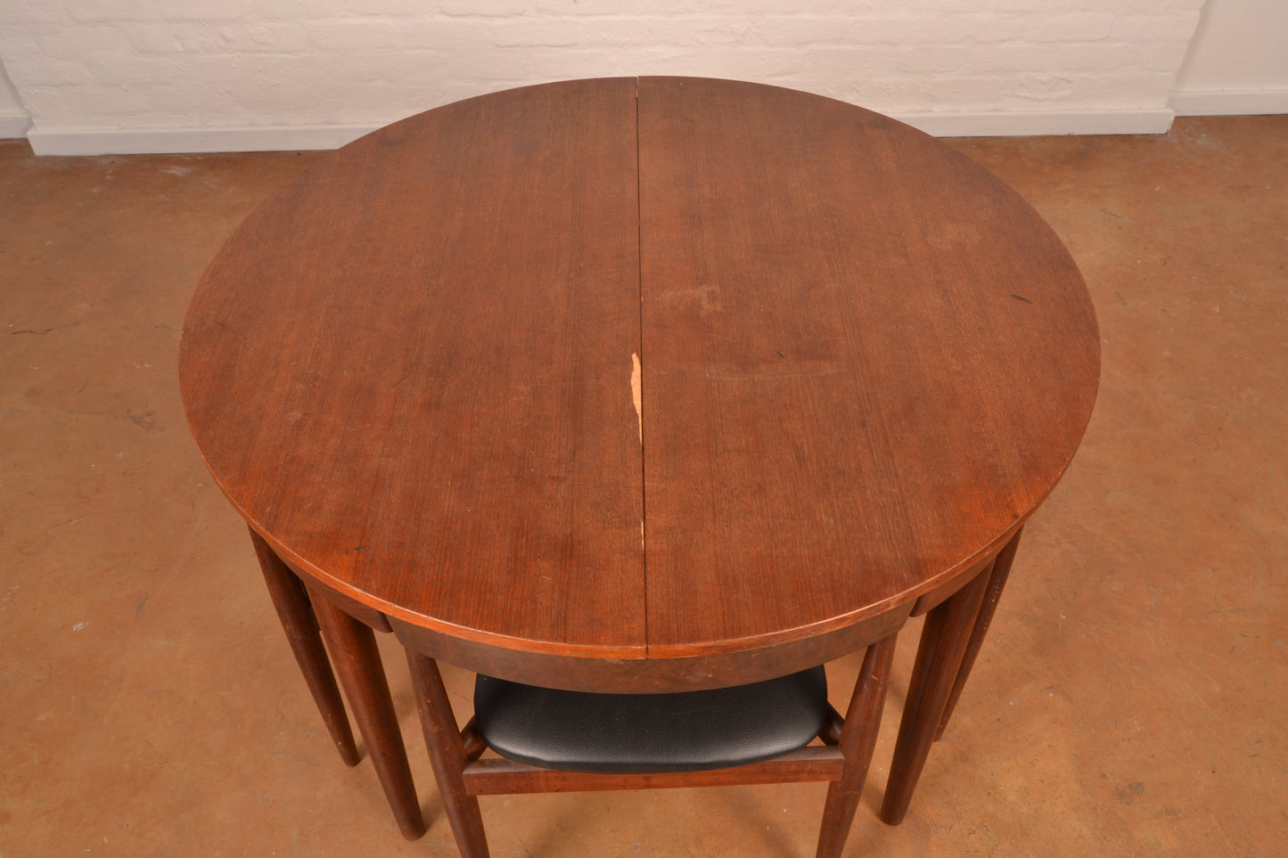 6-Seater Danish Mid Century Modern Extendable Dining Set
