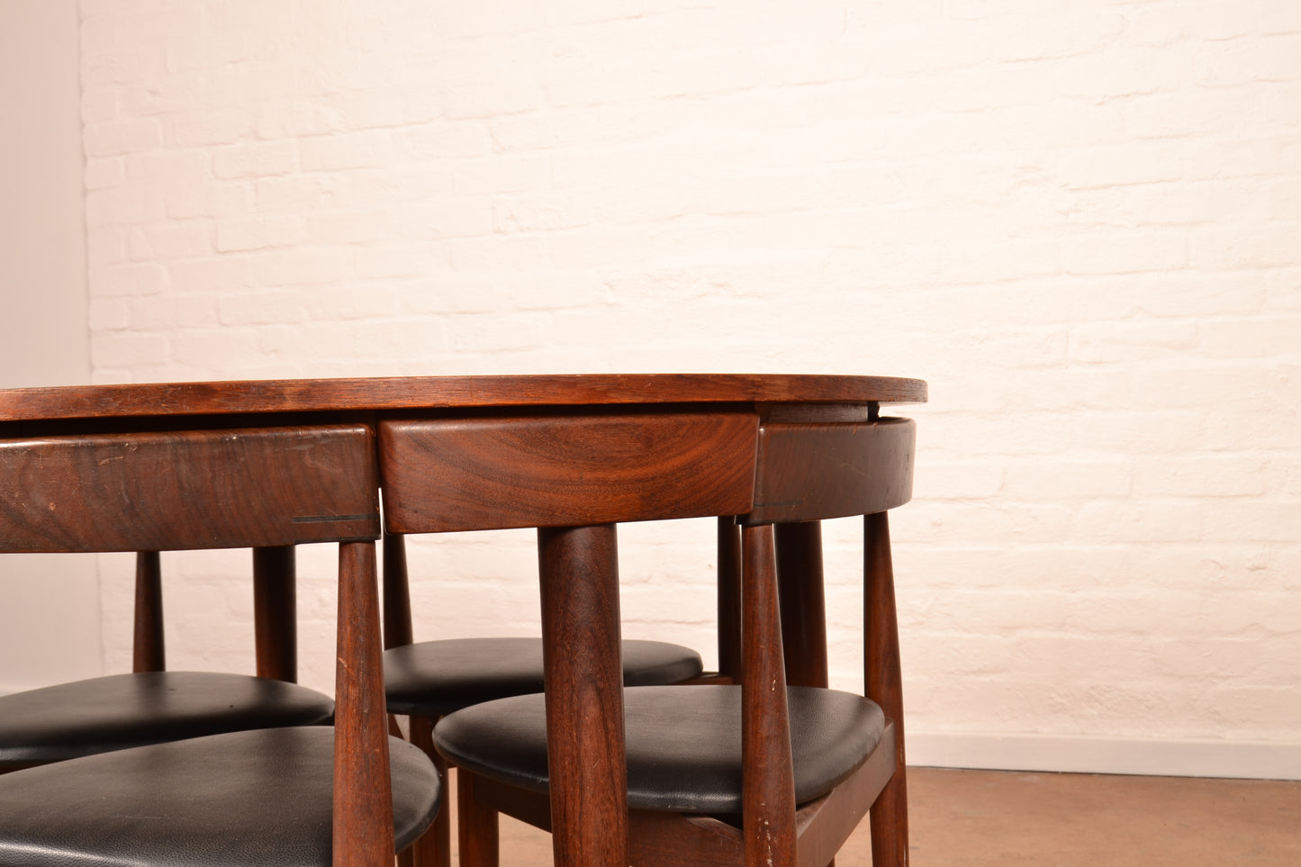 6-Seater Danish Mid Century Modern Extendable Dining Set