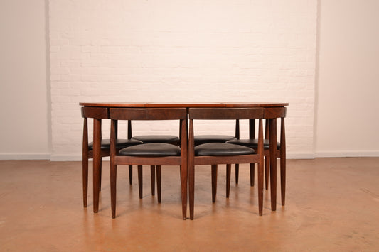 6-Seater Danish Mid Century Modern Extendable Dining Set