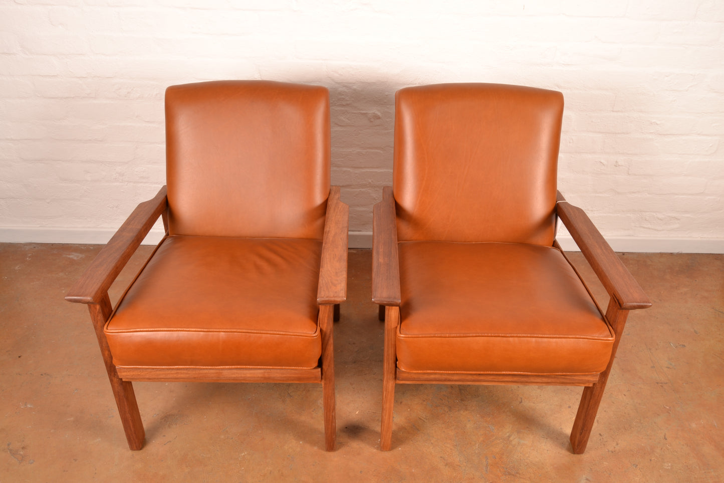 Pair of Mid Century Modern Lubis Armchairs