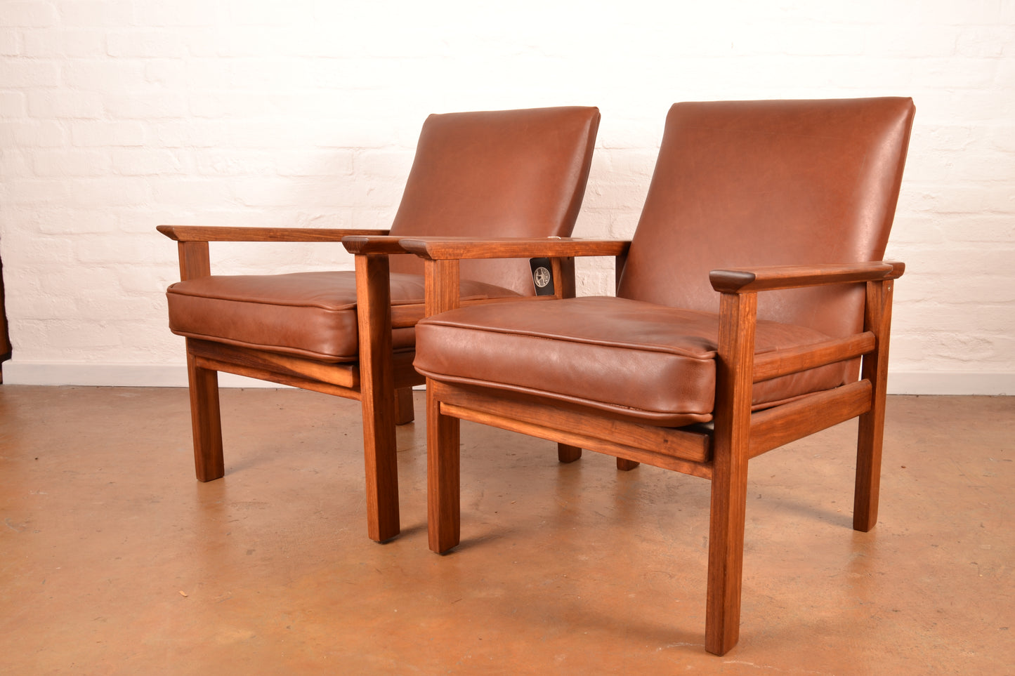 Pair of Mid Century Modern Lubis Armchairs
