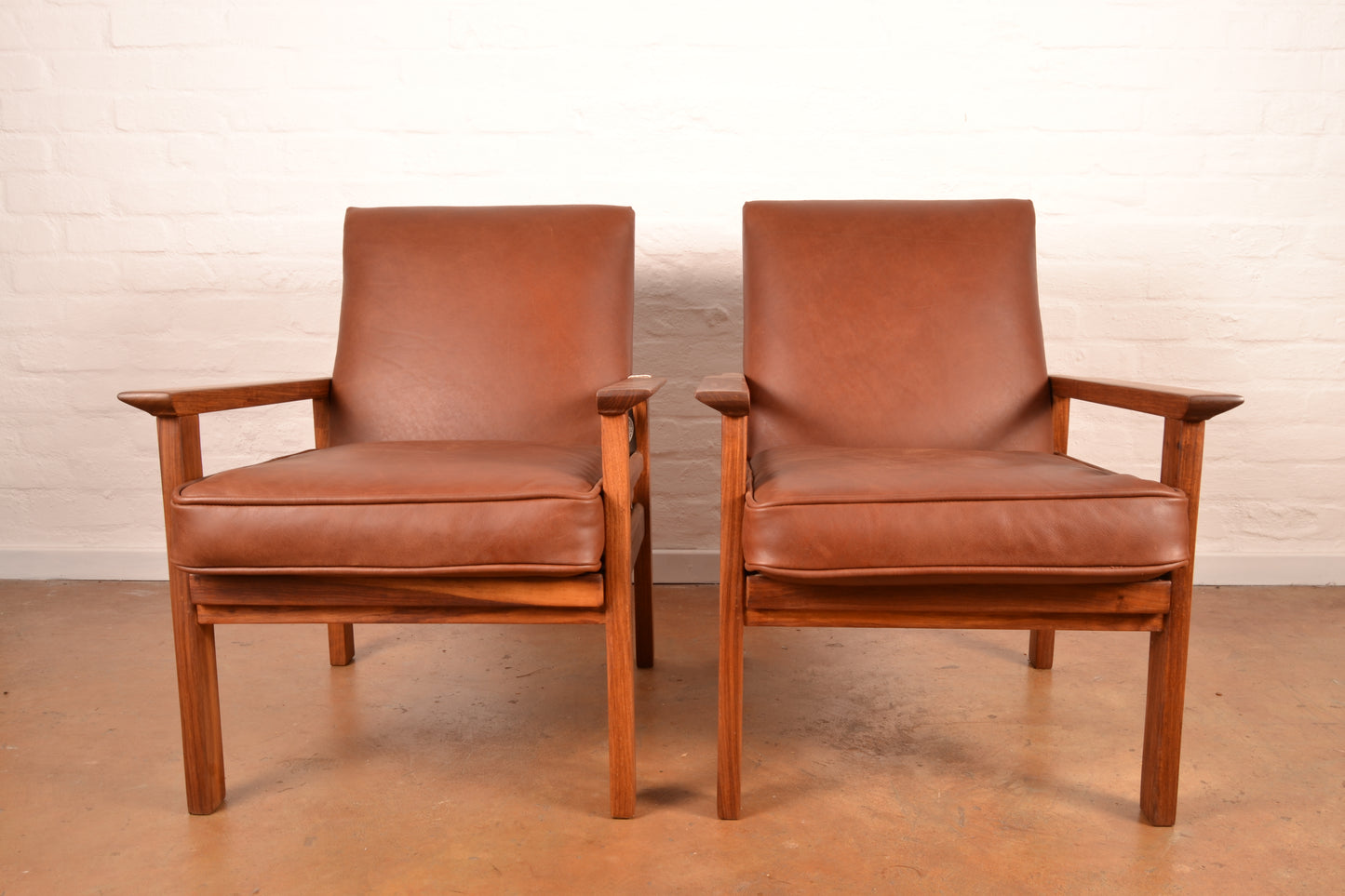 Pair of Mid Century Modern Lubis Armchairs