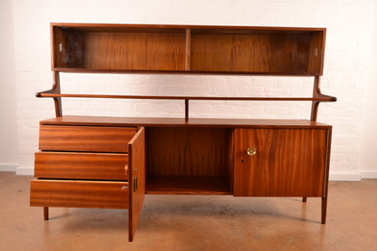 Mid-Century Modern Glass Display and Cocktail Cabinet