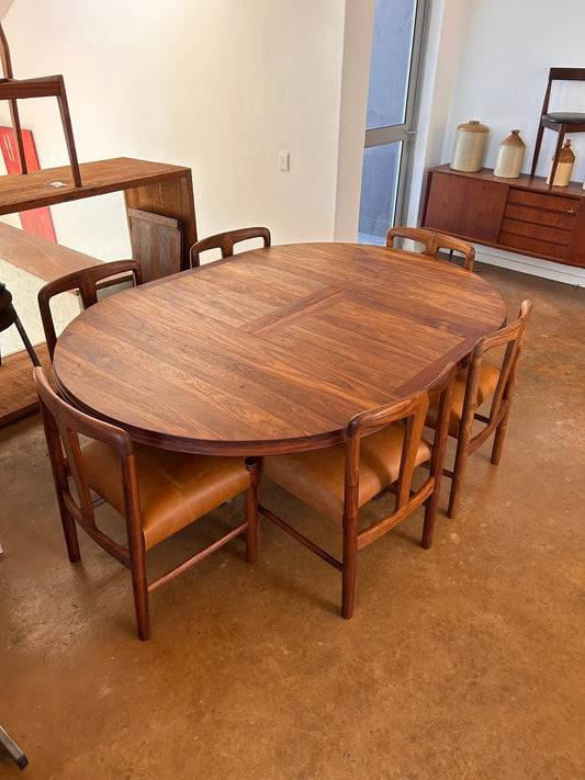 6 - Seater Mid Century Modern Extendable Dining Set by Artecasa