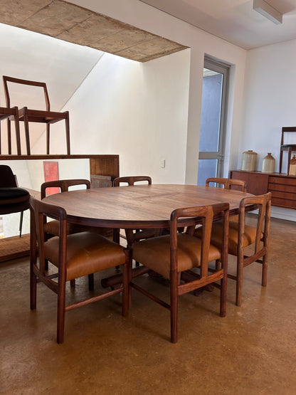 6 - Seater Mid Century Modern Extendable Dining Set by Artecasa