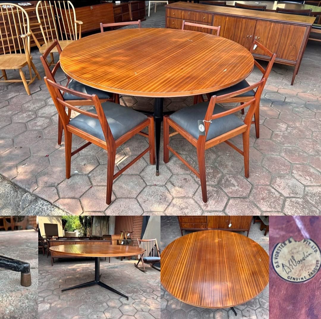 Mid Century Modern 6-Seater Dining Table